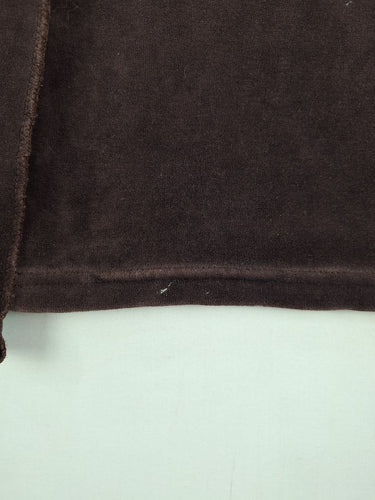 Second-Hand - Sonia Rykiel Chocolate Velour Raw Seam Top Size S - SwapUp