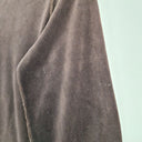 Second-Hand - Sonia Rykiel Chocolate Velour Raw Seam Top Size S - SwapUp