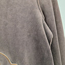 Second-Hand - Sonia Rykiel Chocolate Velour Raw Seam Top Size S - SwapUp