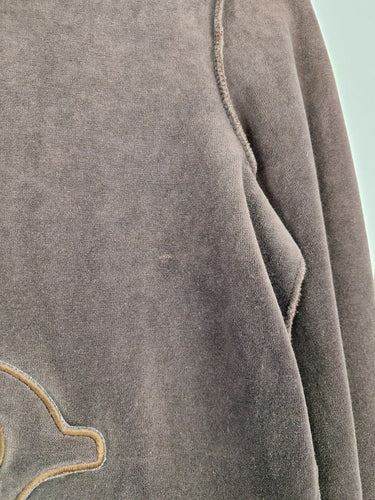 Second-Hand - Sonia Rykiel Chocolate Velour Raw Seam Top Size S - SwapUp