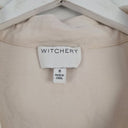 Second-Hand - Witchery Breezy Pearl Button Up Shirt Size 8 - SwapUp