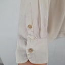 Second-Hand - Witchery Breezy Pearl Button Up Shirt Size 8 - SwapUp