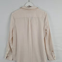 Second-Hand - Witchery Breezy Pearl Button Up Shirt Size 8 - SwapUp