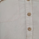 Second-Hand - Witchery Breezy Pearl Button Up Shirt Size 8 - SwapUp