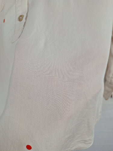 Second-Hand - Witchery Breezy Pearl Button Up Shirt Size 8 - SwapUp