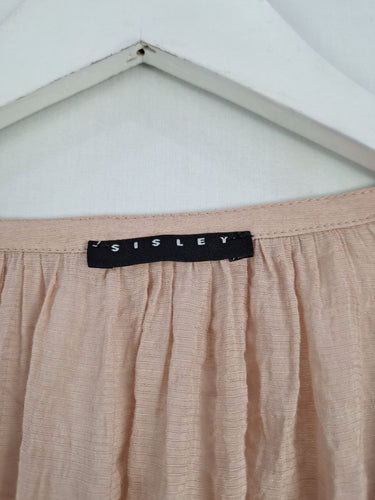 Second-Hand - Sisley Blush Flowy Oversized Top Size M - SwapUp