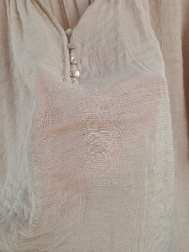 Second-Hand - Sisley Blush Flowy Oversized Top Size M - SwapUp