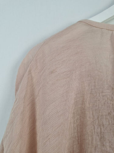 Second-Hand - Sisley Blush Flowy Oversized Top Size M - SwapUp