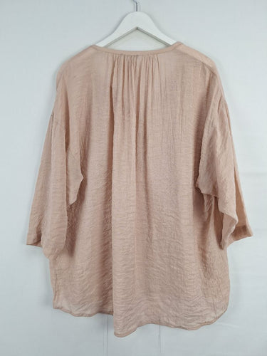 Second-Hand - Sisley Blush Flowy Oversized Top Size M - SwapUp