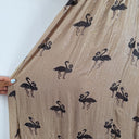 Second-Hand - Cooper Beige Crushed Velvet Flamingo Dress Size 6 - SwapUp