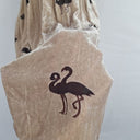 Second-Hand - Cooper Beige Crushed Velvet Flamingo Dress Size 6 - SwapUp