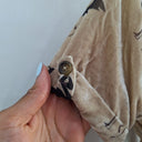 Second-Hand - Cooper Beige Crushed Velvet Flamingo Dress Size 6 - SwapUp