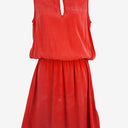 Second-Hand - Skin & Threads Flamingo Pink Silk Everyday Dress Size S - SwapUp