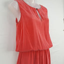 Second-Hand - Skin & Threads Flamingo Pink Silk Everyday Dress Size S - SwapUp