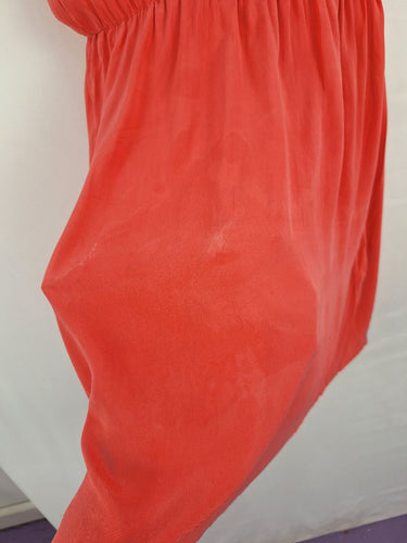 Second-Hand - Skin & Threads Flamingo Pink Silk Everyday Dress Size S - SwapUp
