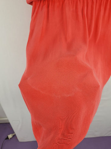 Second-Hand - Skin & Threads Flamingo Pink Silk Everyday Dress Size S - SwapUp