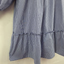 Second-Hand - Kinney Blue Micro Gingham Babydoll Dress Size M - SwapUp