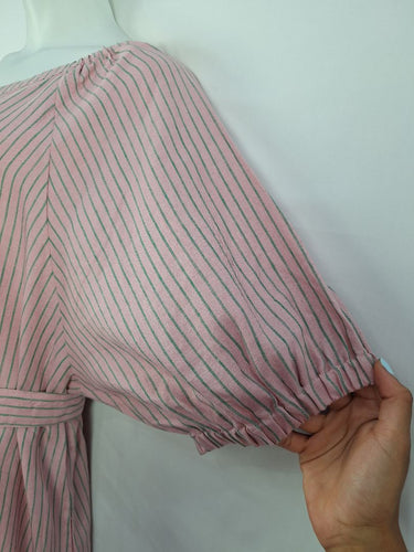 Second-Hand - Adrift Beverley Hills Linen One Shoulder Dress Size XXL - SwapUp