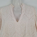 Second-Hand - Y.A.S Faint Apricot Broderie Anglaise Mini Dress Size M - SwapUp