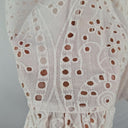 Second-Hand - Y.A.S Faint Apricot Broderie Anglaise Mini Dress Size M - SwapUp