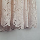 Second-Hand - Y.A.S Faint Apricot Broderie Anglaise Mini Dress Size M - SwapUp