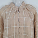 Second-Hand - Zoe Kratzmann Cashew Drop Waist Check Mini Dress Size M - SwapUp