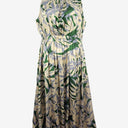 Second-Hand - POL Satin Leafy High Neck Vacation Dress Size 12 - SwapUp