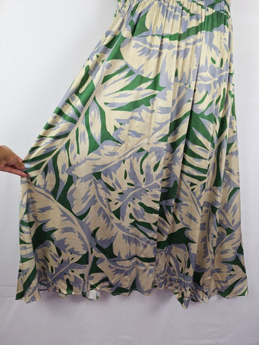 Second-Hand - POL Satin Leafy High Neck Vacation Dress Size 12 - SwapUp