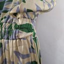 Second-Hand - POL Satin Leafy High Neck Vacation Dress Size 12 - SwapUp