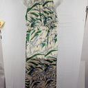 Second-Hand - POL Satin Leafy High Neck Vacation Dress Size 12 - SwapUp