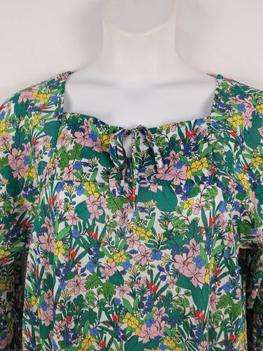 Second-Hand - Morrison Summer Rainforest Cotton Mini Dress Size 10 - SwapUp