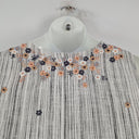 Second-Hand - irabira Embroidered Floral Stripe Spring Dress Size M - SwapUp