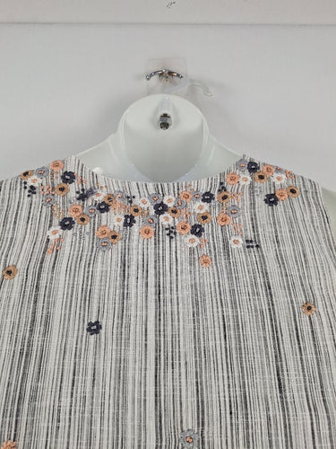 Second-Hand - irabira Embroidered Floral Stripe Spring Dress Size M - SwapUp