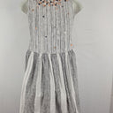 Second-Hand - irabira Embroidered Floral Stripe Spring Dress Size M - SwapUp