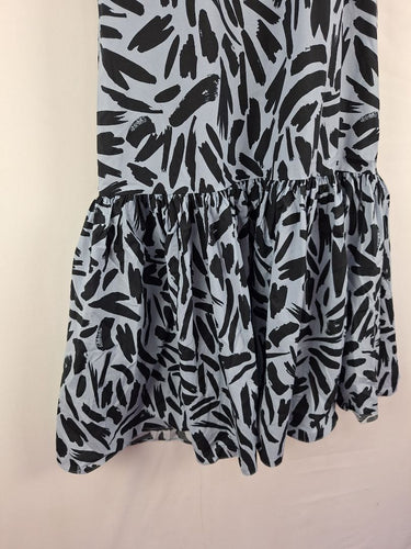 Second-Hand - Witchery Dusk Blue Brushstroke Maxi Dress Size 6 - SwapUp