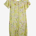 Second-Hand - Kachel Lemon Rose Petal Sleeve Mini Dress Size 10 - SwapUp