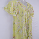 Second-Hand - Kachel Lemon Rose Petal Sleeve Mini Dress Size 10 - SwapUp