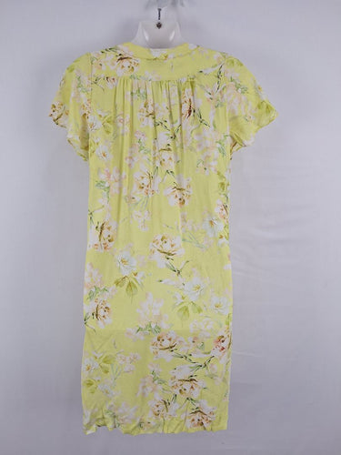 Second-Hand - Kachel Lemon Rose Petal Sleeve Mini Dress Size 10 - SwapUp