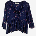 Second-Hand - Auguste Dainty Lilac Floral Blouse Size 10 - SwapUp