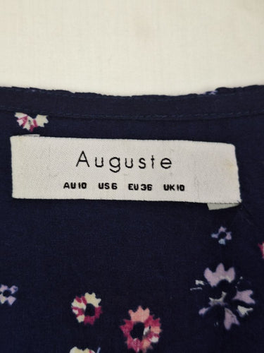 Second-Hand - Auguste Dainty Lilac Floral Blouse Size 10 - SwapUp