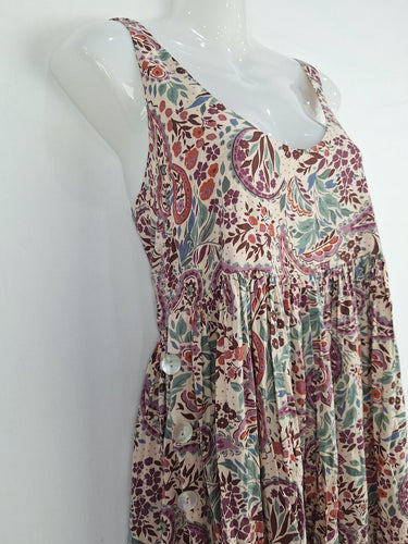 Second-Hand - Auguste Side Button Boho Sun Dress Size 6 - SwapUp