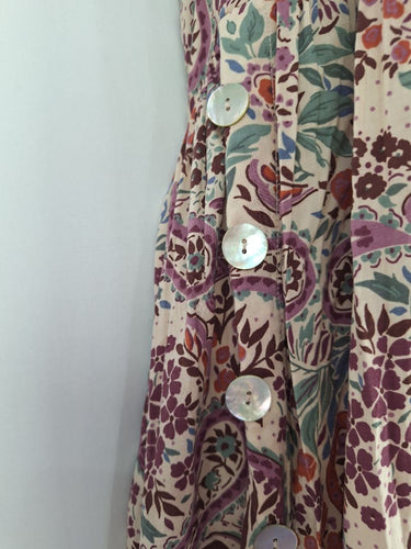 Second-Hand - Auguste Side Button Boho Sun Dress Size 6 - SwapUp