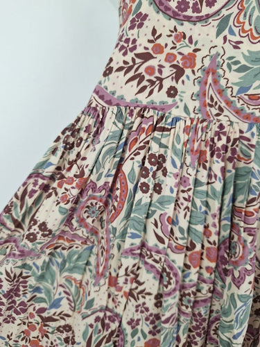 Second-Hand - Auguste Side Button Boho Sun Dress Size 6 - SwapUp