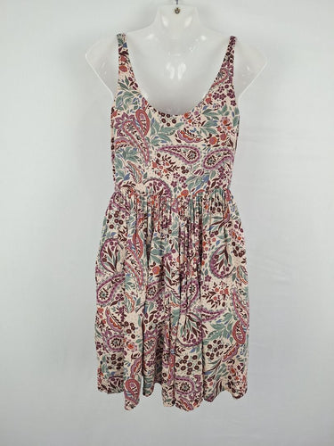 Second-Hand - Auguste Side Button Boho Sun Dress Size 6 - SwapUp