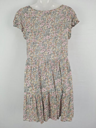 Second-Hand - Auguste Pastel Tiered Flutter Sleeve Dress Size 6 - SwapUp