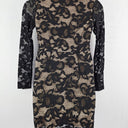 Second-Hand - Shilla Cocktail Lacey Overlay Stretch Mini Dress Size L - SwapUp