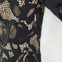 Second-Hand - Shilla Cocktail Lacey Overlay Stretch Mini Dress Size L - SwapUp