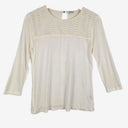 Second-Hand - Marcs Stretch Wavy Lace Panel Top Size S - SwapUp