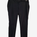 Second-Hand - ba&sh Front Buckle Pinstripe Pants Size 8 - SwapUp