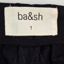 Second-Hand - ba&sh Front Buckle Pinstripe Pants Size 8 - SwapUp